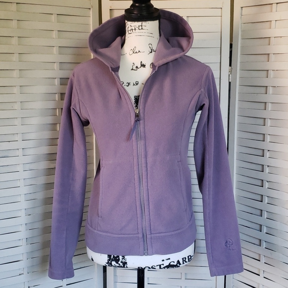 Patagonia purple fleece full zip woman hoodie size XS
